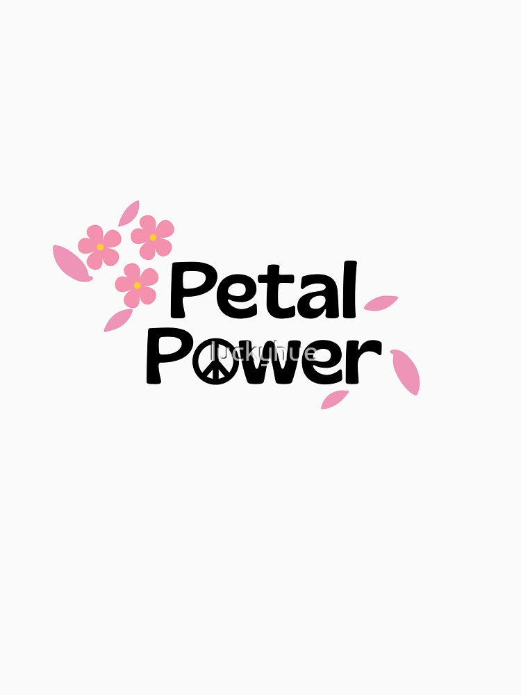 Petal Power Hippie Flower Peace Sign Design for Florists or Flower Lovers by luckyhue