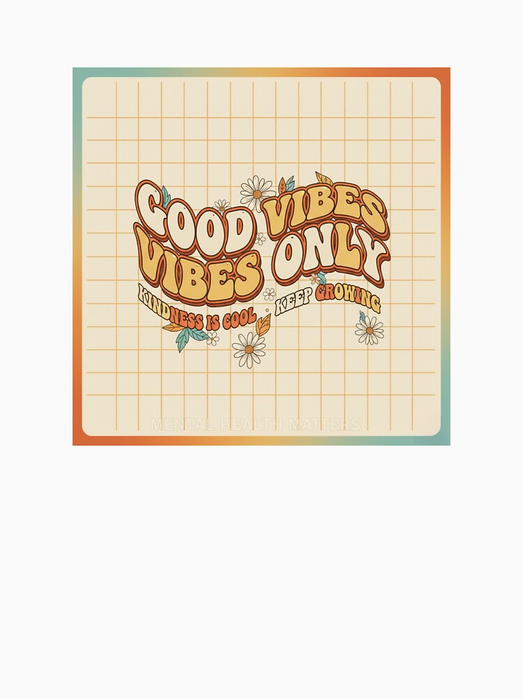 Retro Groovy Good Vibes Only by NonditStudio