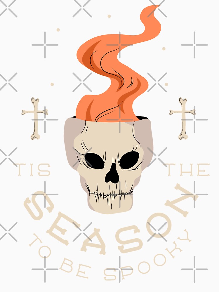 Tis The Season To Be Spooky - Halloween Skull by MnEmzStudio
