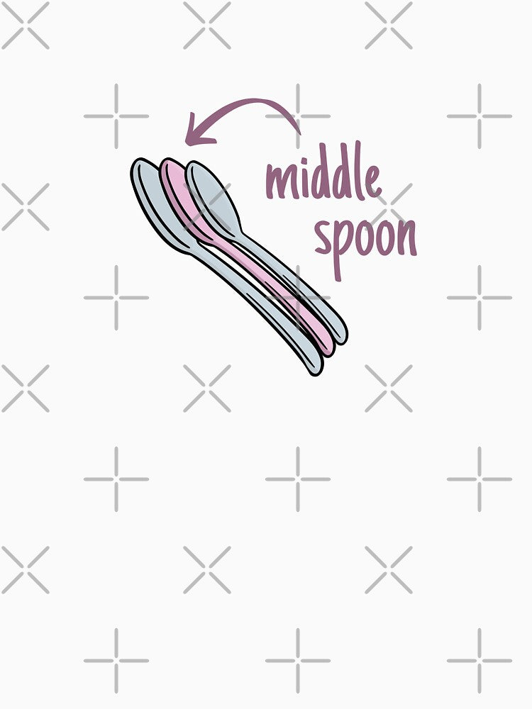 Funny Polyamorous Matching Middle Spoon by Furia LGBTQ+ Accessories