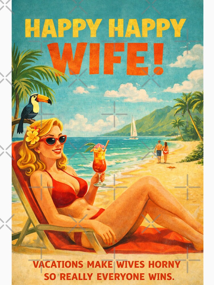 Happy Wife Happy Life Greetings for Couples by Aryabek