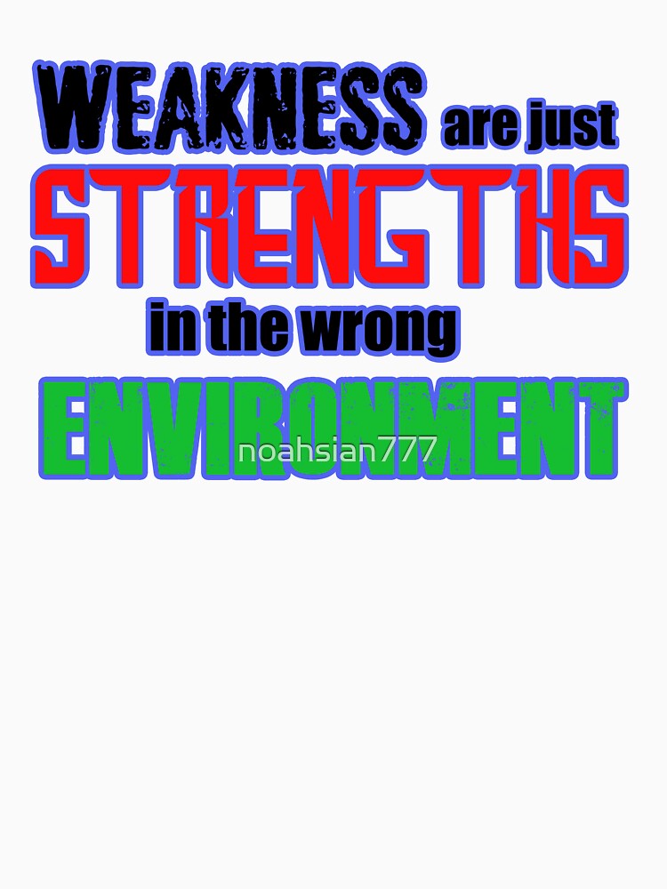 Weakness are just Strength - Quotes by noahsian777