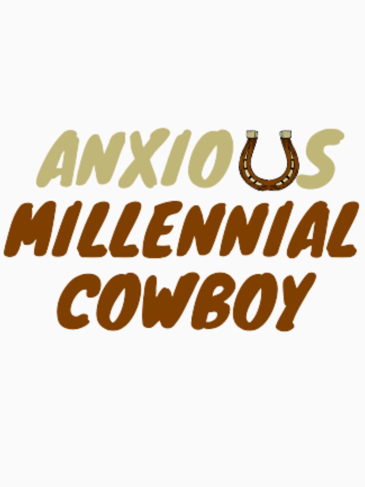 Anxious millennial cowboy by anas667
