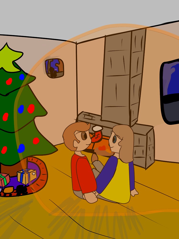 Holding Hands at the FirePlace. by LoganClineShop