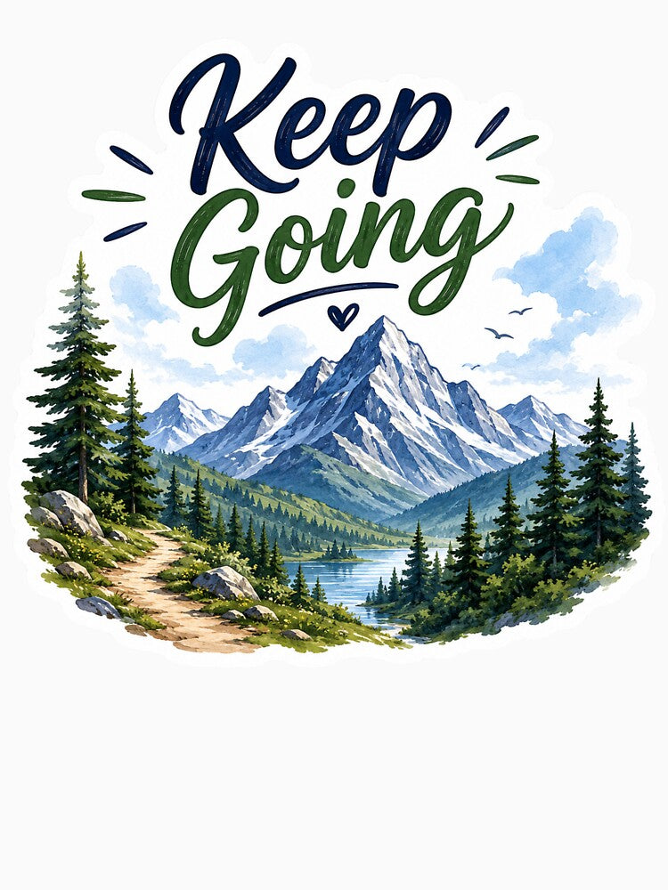 Keep Going Mountain Landscape by PriyankaSonara