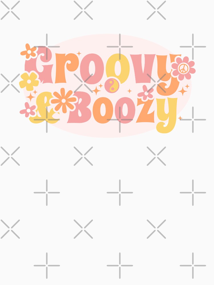 Groovy and Boozy - Pink Groovy Hippy Bachelorette by dottiedigitals