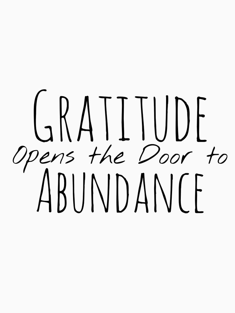 Gratitude Opens the Door to Abundance – Gratitude Affirmation by Camila  Ardila