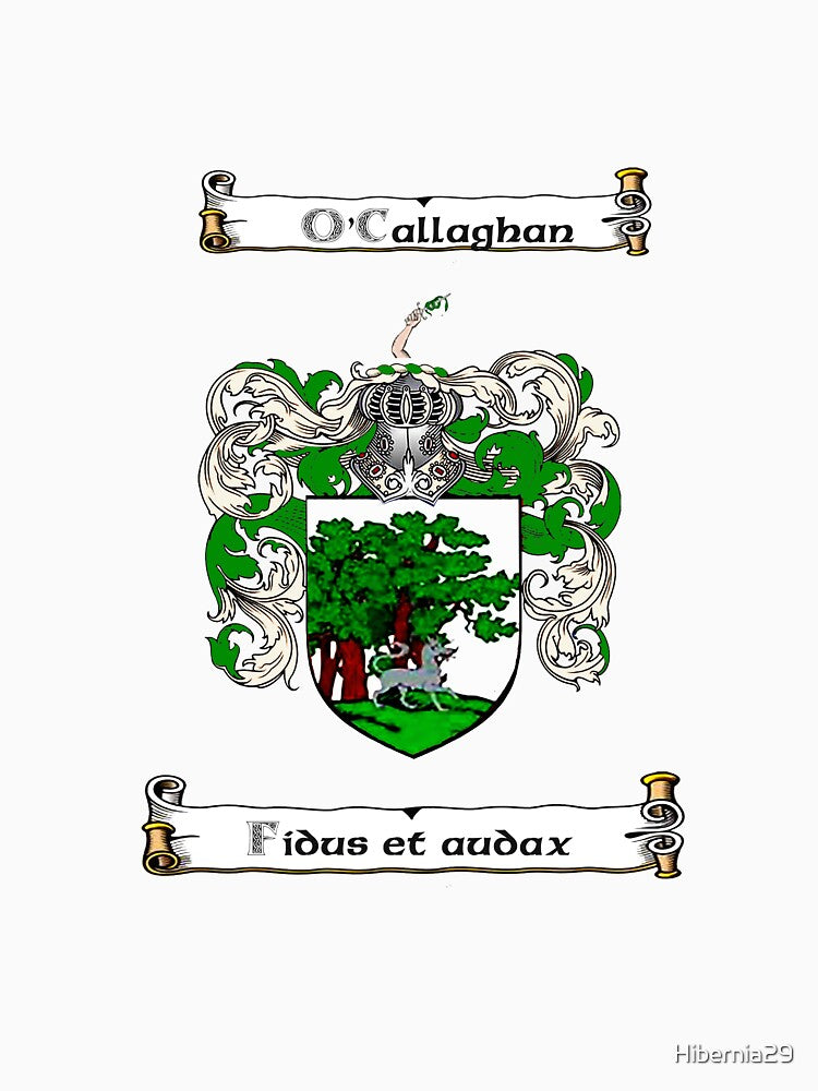 O' Callaghan Family Crest and Motto by Hibernia29