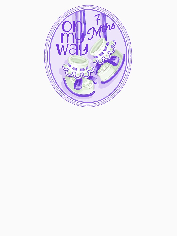 “On My Way - 7 Mths” Purple (Incl. Maternity & Baby Wear) by PawsitiveMum