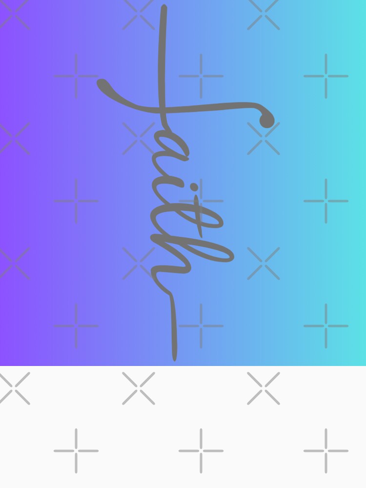 Faith graphic design color print by dcrc