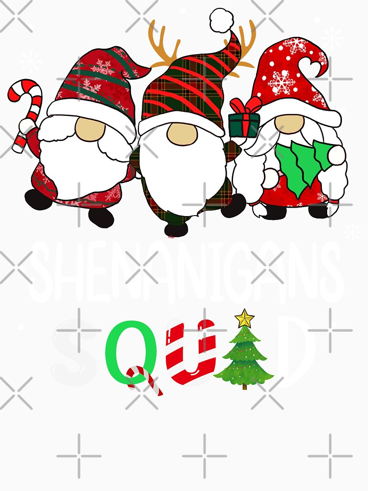 family christmas gnome shirt , Shenanigans Squad gnomes Christmas Pajama xmas shirt by ZAIN JAMAL