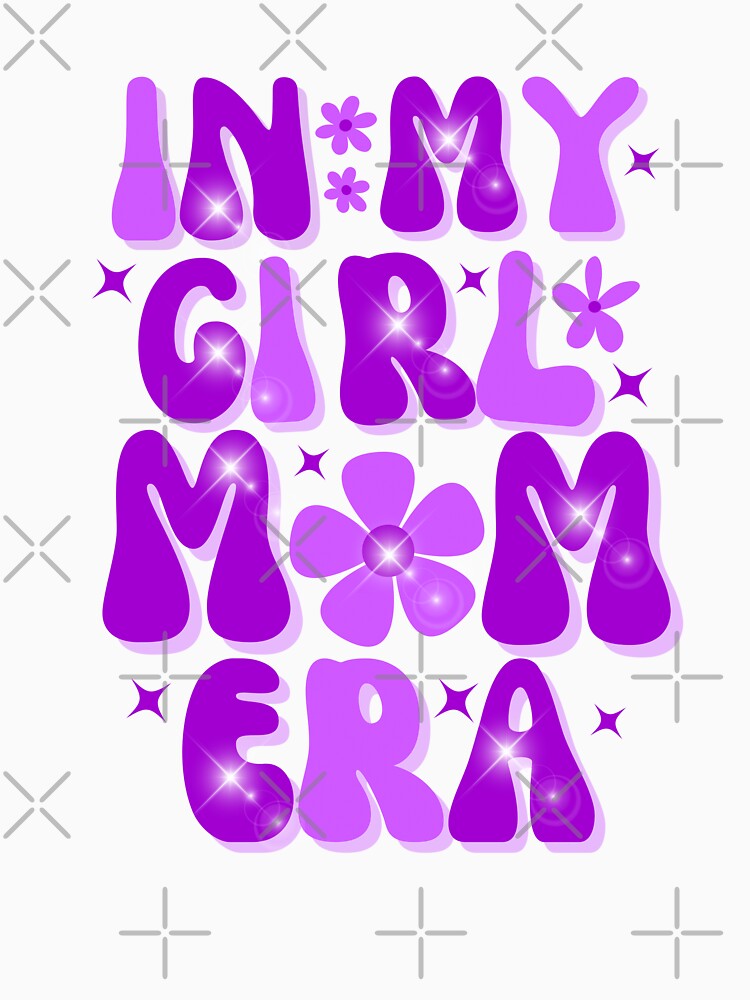 Girl Mom Era purple mama era lover Groovy Mom Of Girl by Manara  -Art