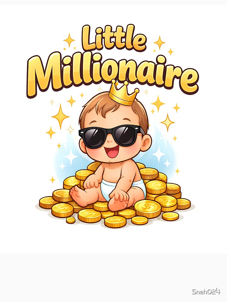 Little Millionaire Baby With Gold Coins by Sneh024