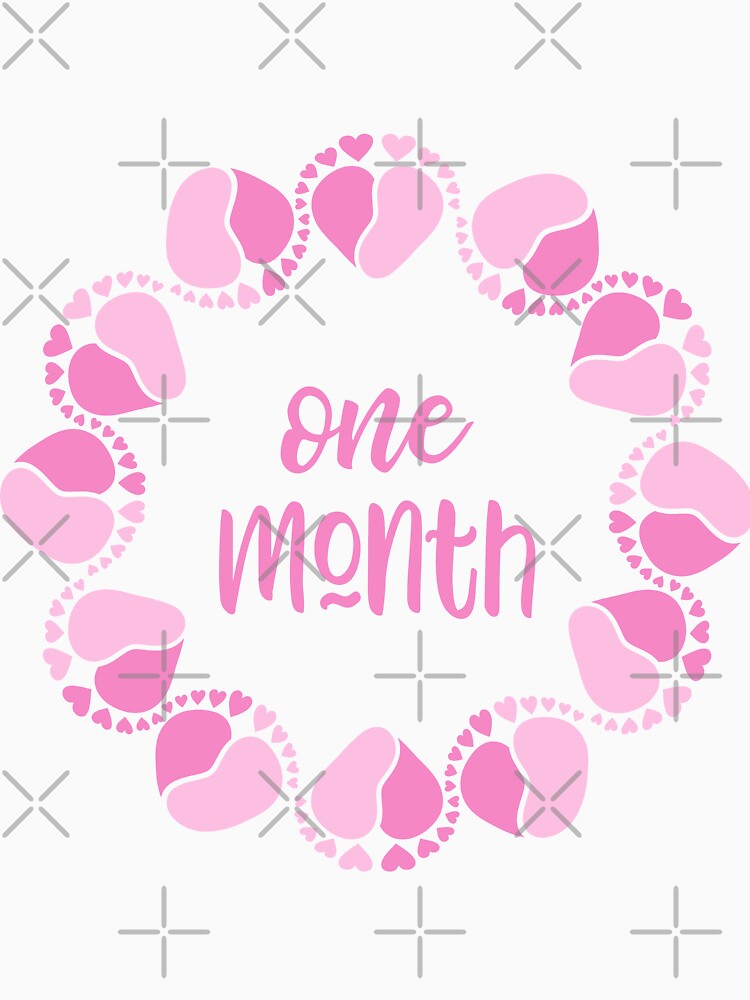 Baby one month milestone for girl by sashica