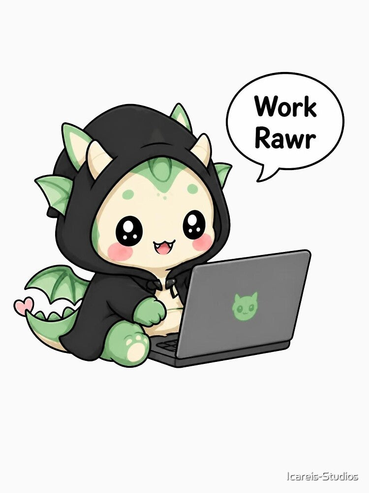 Tiny Dragon Working by Icareis-Studios