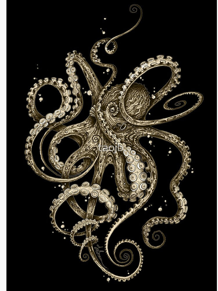 Octopsychedelia Sepia by taojb