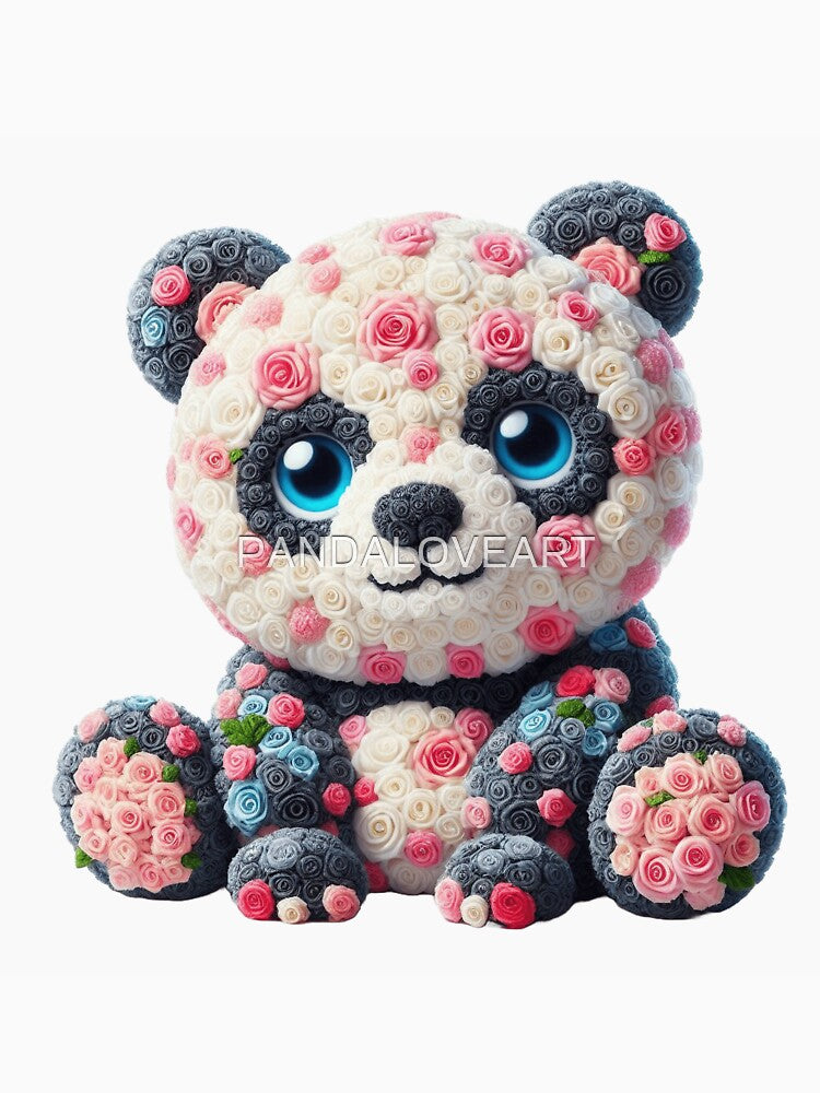 Flower Panda 9 by PANDALOVEART