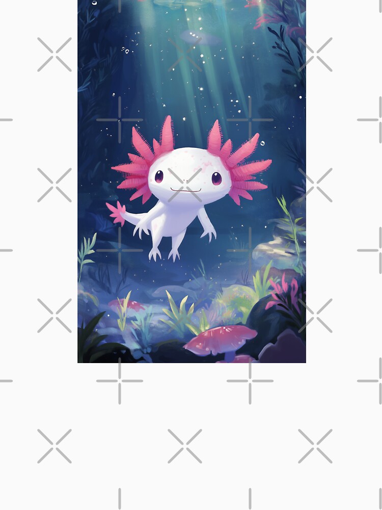 Cute Axolotl Underwater by lostinpixels