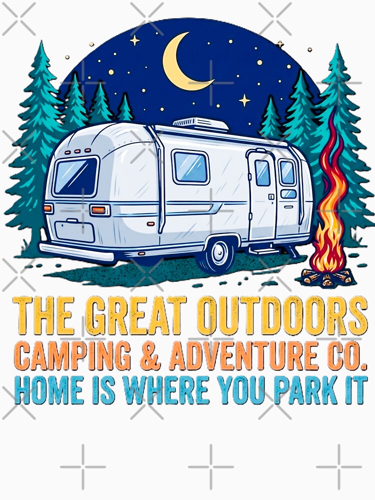 Home Is Where You Park It | Funny Family Matching Camping Tee | RV Camper Adventure Gift by 519xdesign