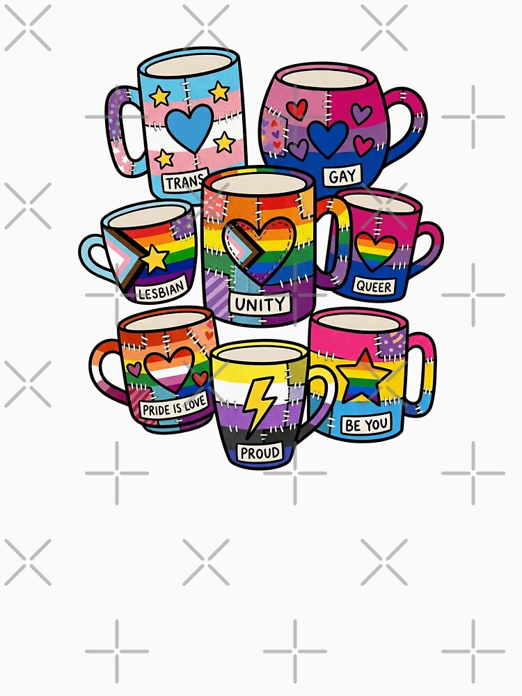 Pride Patchwork Mug Collection Illustration by Canvas-Whispers