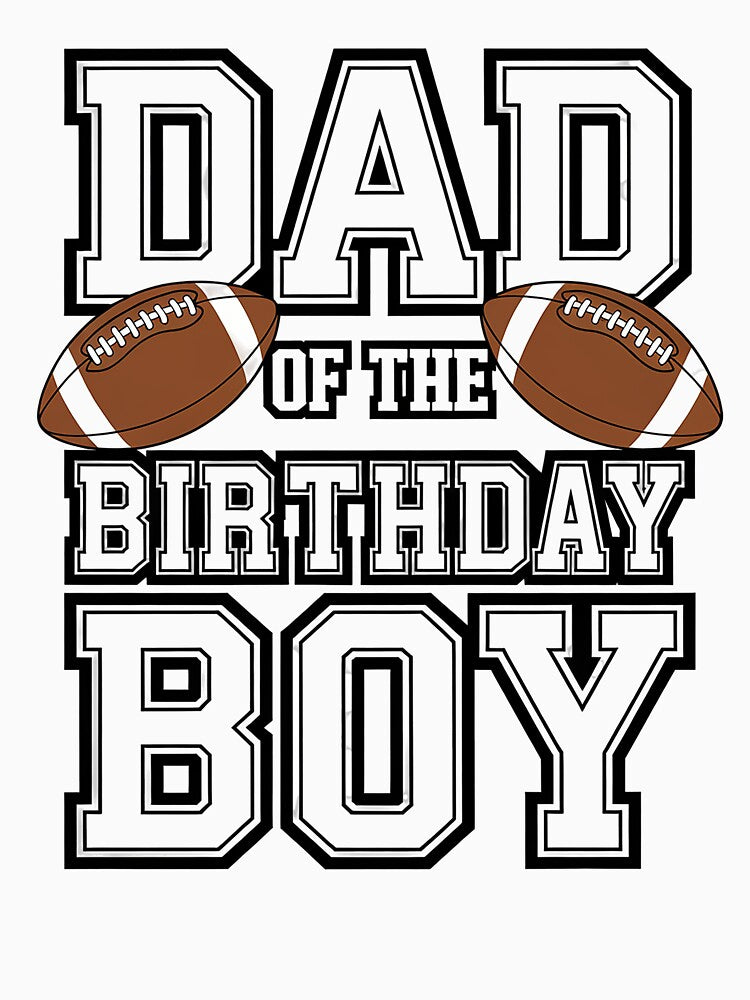 Dad of the Birthday Boy Football Lover Family birthday by catsdothingz
