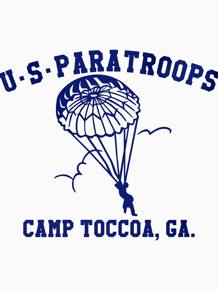 US Paratrooper Camp Toccoa WWII T-Shirt by Nvenipop300