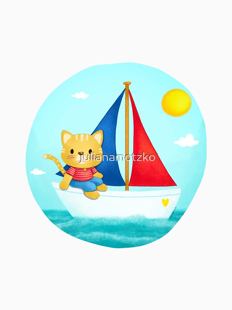 Cat on Sailboat by julianamotzko