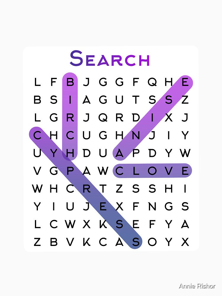 Scent/Word Search by Annie Rishor