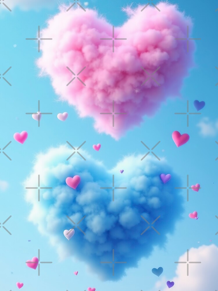 Valentines Day  landscape clouds hearts, valentine  landscape,valentine art,valentine design by Expressions-Sel