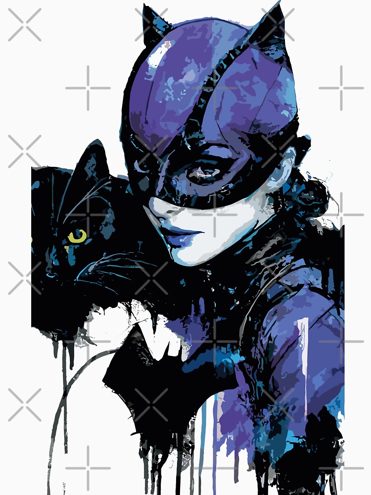 Catwoman and Black Cat - Ink Drawing by diegomenjivar92