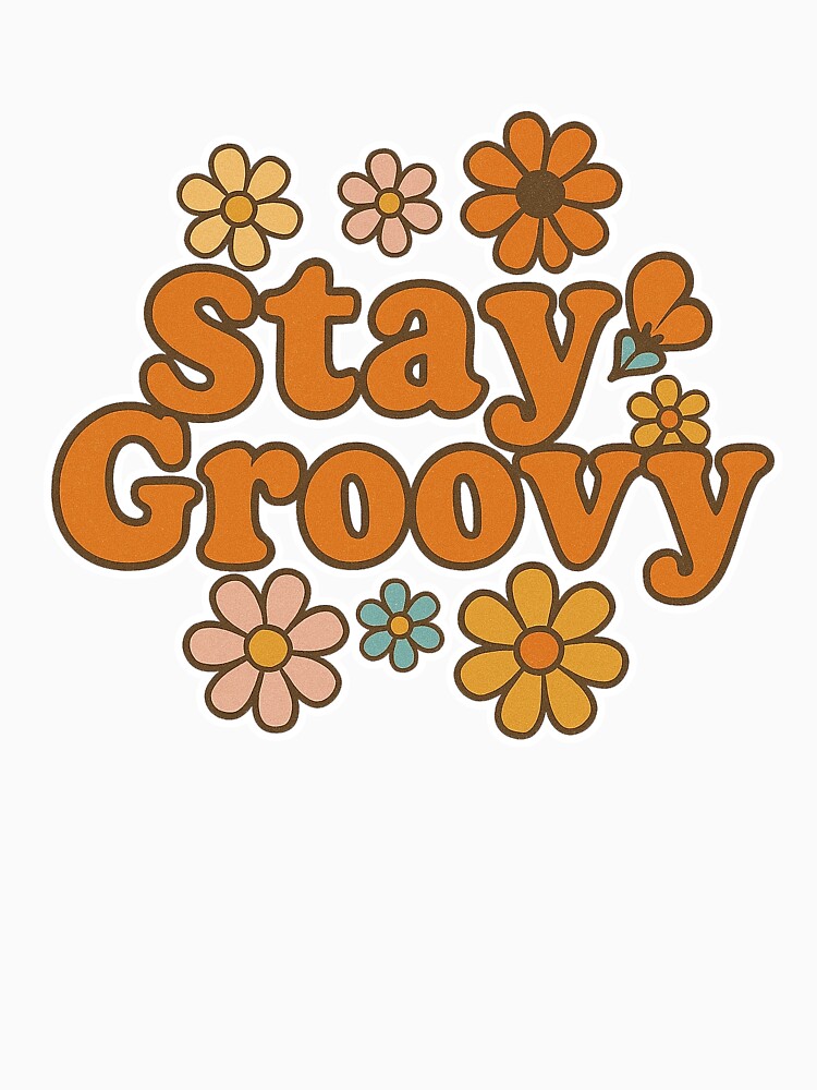 Stay Groovy Retro Flower Power Shirt | 70s Vintage Aesthetic by HAFIZ-DP