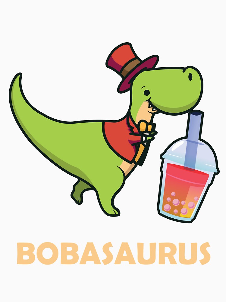 Bobasaurus Cute Bubble Tea Gift for Dinosaur Boba Tea Lover by Rzelemenz