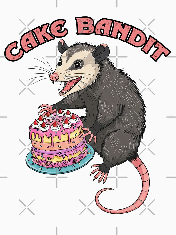 Cake bandit opossum by TeeARTHY