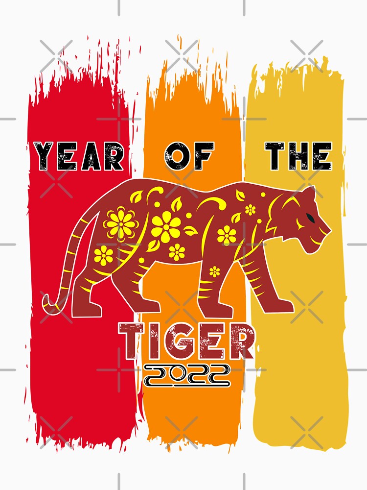 Vintage Chinese Zodiac Year of The Tiger Animal Sign Lunar New Year Classic by taogiauco