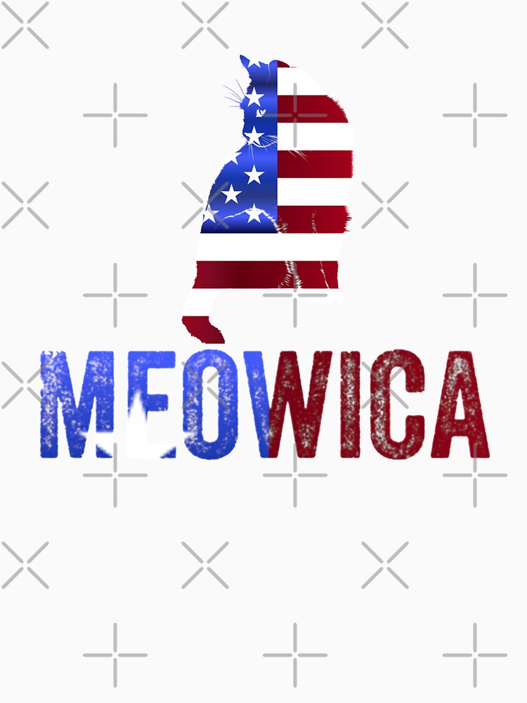 Meowica Happy Fourth Of July Independence Day on black background by UncleStuScience