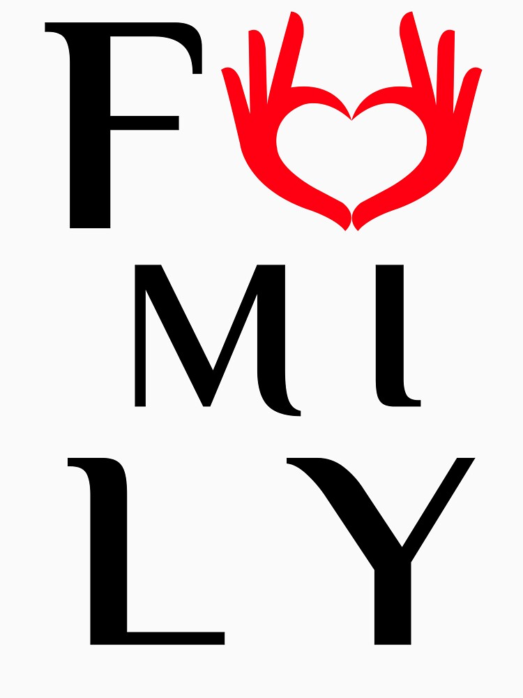 Family heart  - family love quotes - Best Mother present -Family is Everything - Best Gift for idea - Loved family first by family1ststore