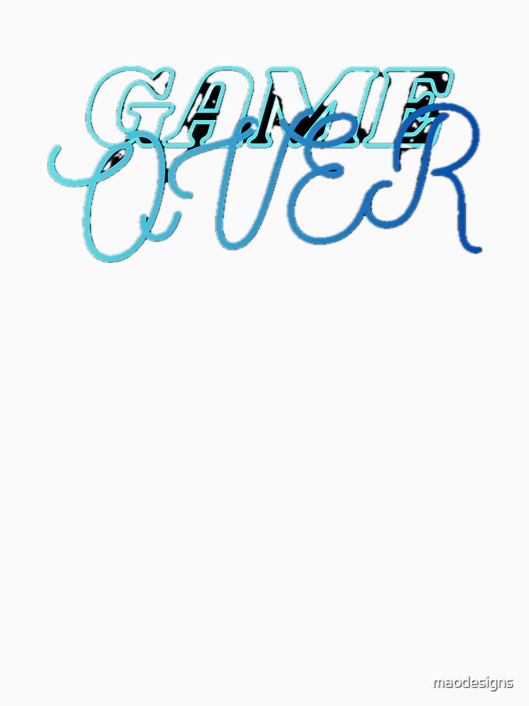 Game Over Glitch Text – Modern Gamer Aesthetic by maodesigns