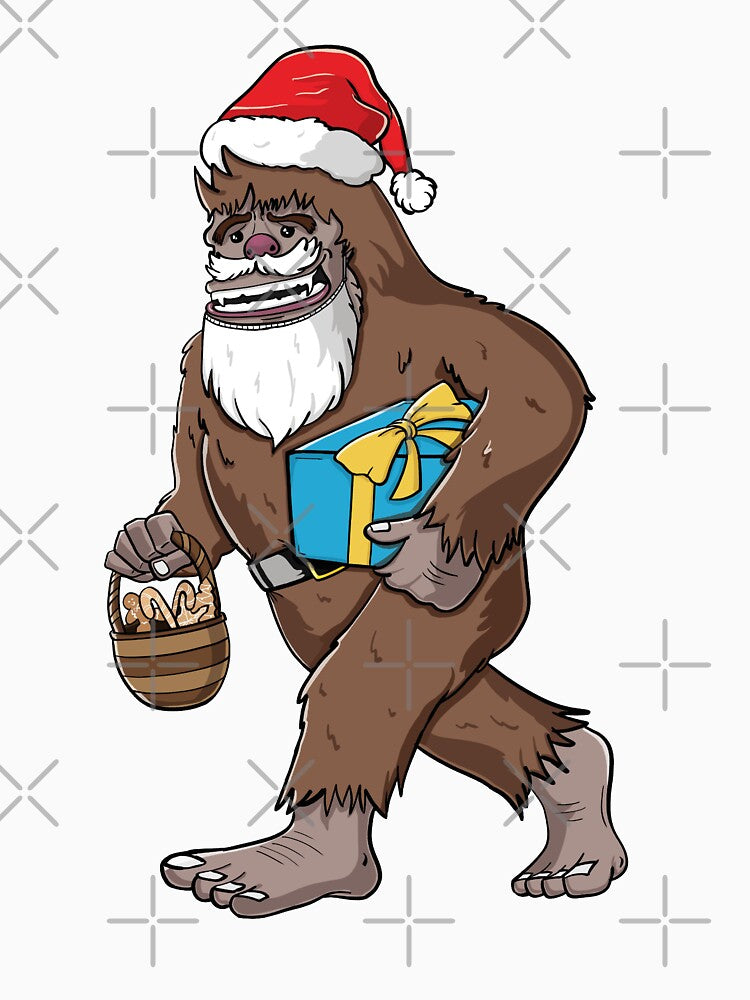 Bigfoot Santa Claus sasquatch by tinypurpleland