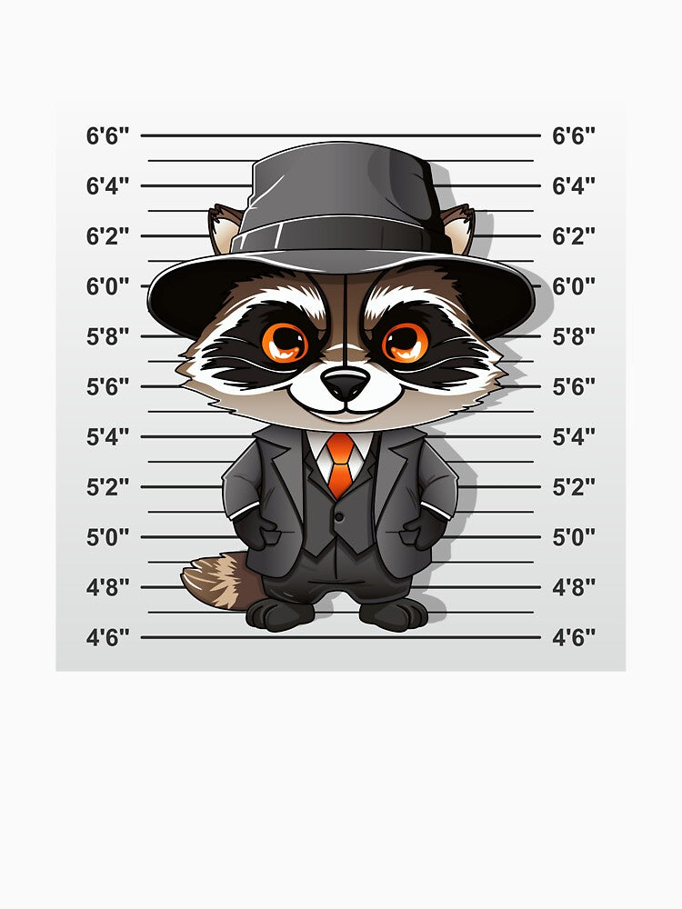 Raccoon Chaos: Gangster Trash Panda in a Suit by TheCapulet