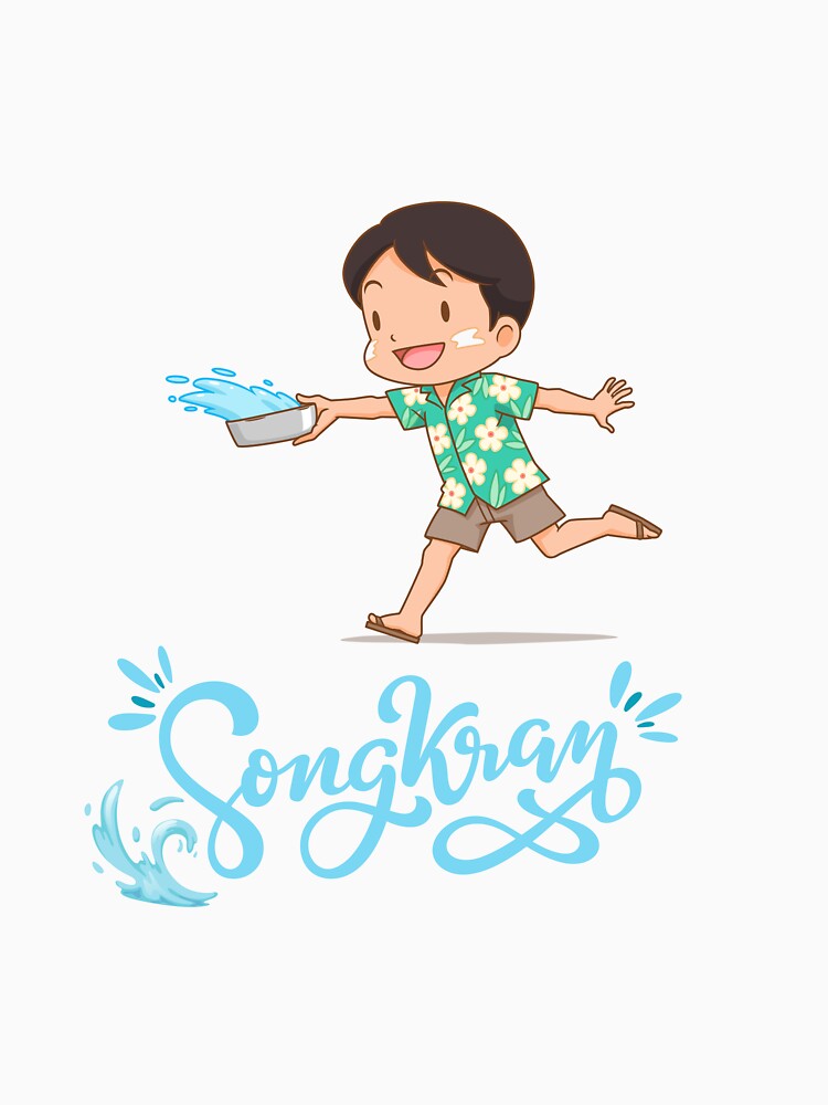 Splashes of Joy: A Boy's Songkran Adventure by Sirakan