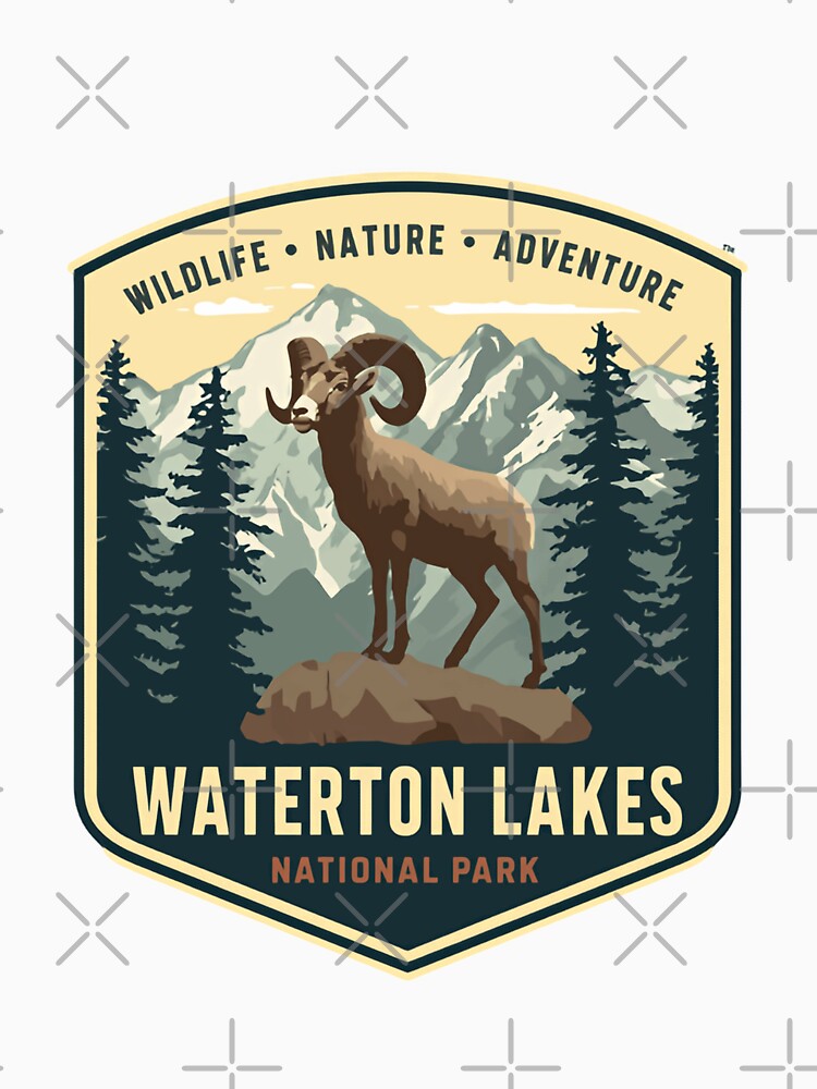 Waterton Lakes National Park Wildlife Nature Adventure Hiker Outdoors Traveler by JonesFlora2025