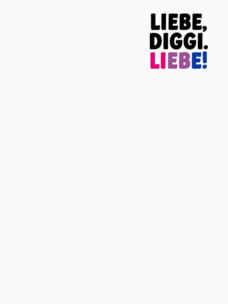 LOVE – Bisexual Pride Typography | LGBTQ+ Statement Design by klebtgut