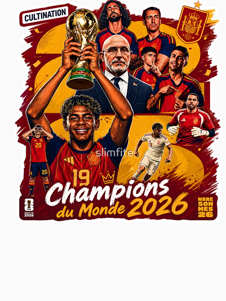 Spain, world champions 2026 Sticker by slimfite
