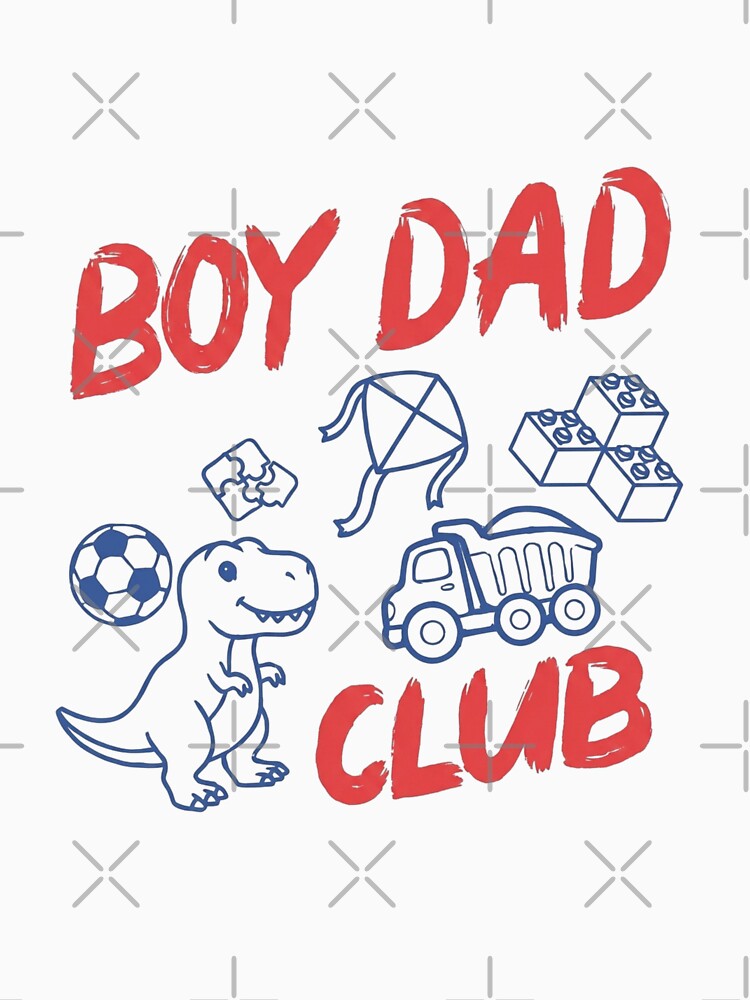 Boy Dad Club Vintage Retro Toys Art by HBDStudio