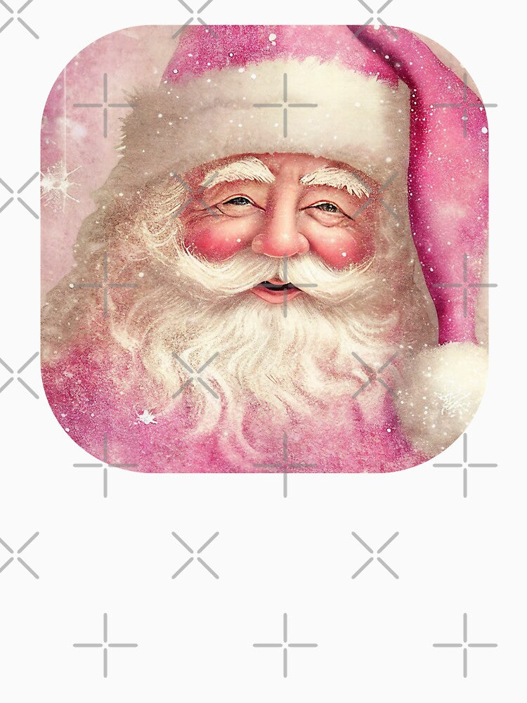 Retro Vintage Pink Santa Claus by MythicPrompts