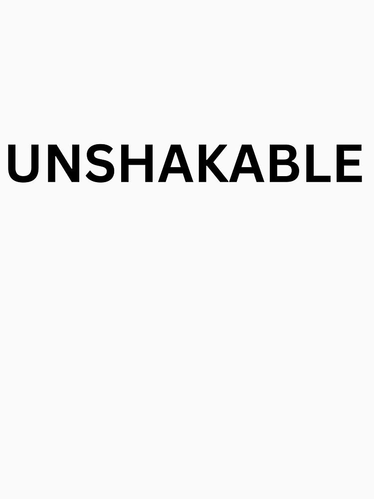 Unshakable - Classic Bold Text Tee by UnshakableMERCH
