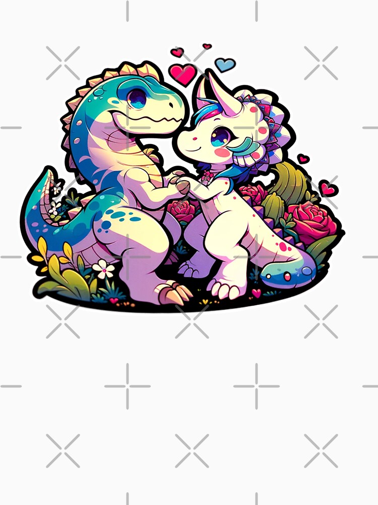 Dinosaur Couple Anime by Mekone
