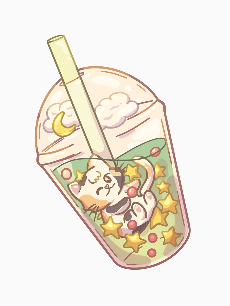 Bubble Tea Cat by alexbrushes-