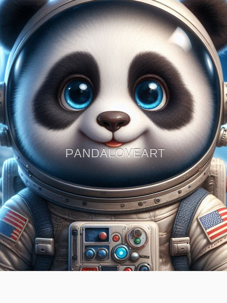 Astronaut Panda 4 by PANDALOVEART