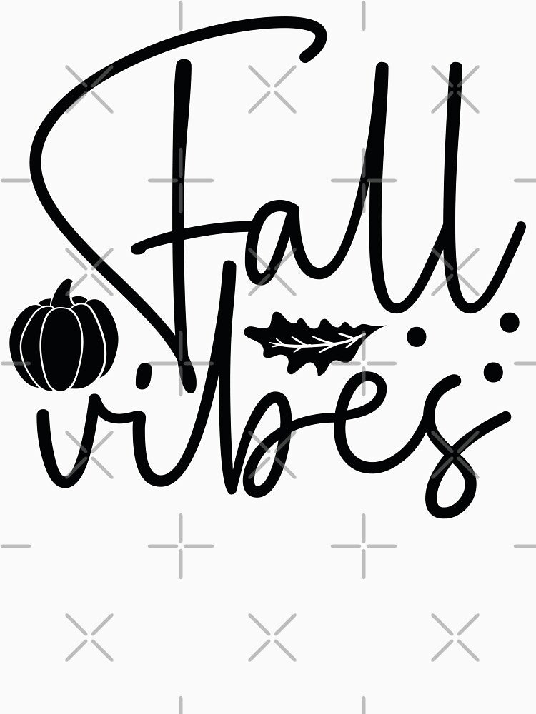 Fall Vibes - Cute Autumn Season Retro Vintage Aesthetic Leaves Nature Pumpkin Spice Lover Gift by FuzionRaptor